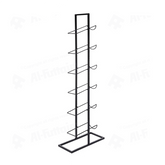 Home Styling Metal 6-Bottle Beverage Rack (84 x 22 cm, Black)